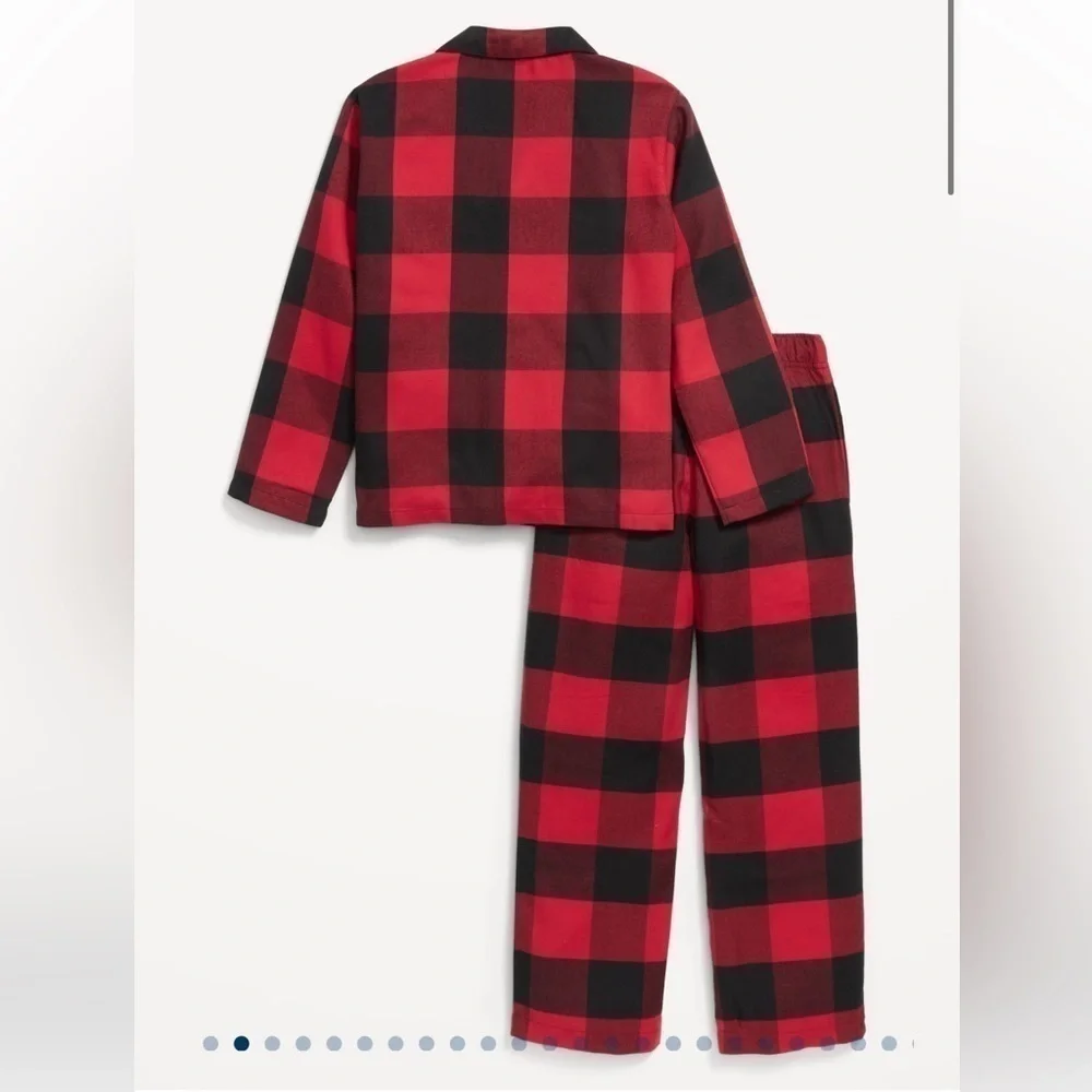 Old Navy Red Plaid Pajama Set